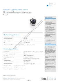 PT10LH02-224A2020-P10-S Datasheet Cover