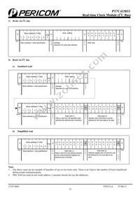 PT7C433833WE Datasheet Page 15