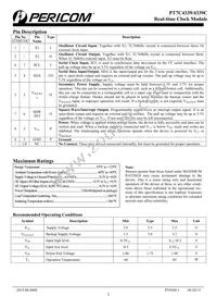 PT7C4339UEX Datasheet Page 2