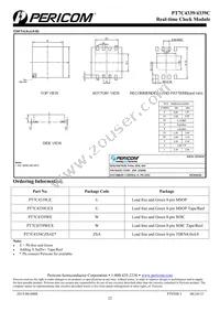 PT7C4339UEX Datasheet Page 22