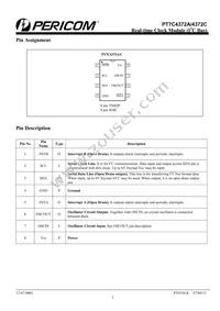 PT7C4372AZEEX Datasheet Page 2