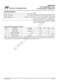 PT7C5028C3-6GWF Datasheet Page 4