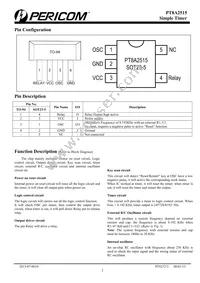 PT8A2515TAEX Datasheet Page 2