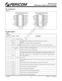 PT8A261PEX Datasheet Page 4