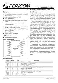PT8A3263BPEX Datasheet Cover