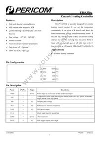 PT8A3307LPEX Datasheet Cover