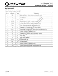 PT8A974PE Datasheet Page 3