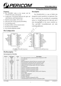 PT8A991APE Datasheet Cover