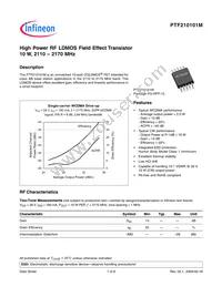 PTF210101M V1 Datasheet Cover