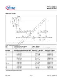 PTFA180701FV4R0XTMA1 Datasheet Page 7