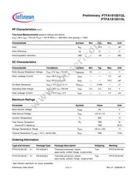 PTFA181001HL V1 R250 Datasheet Page 2