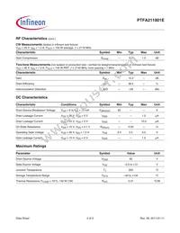 PTFA211801EV5XWSA1 Datasheet Page 2