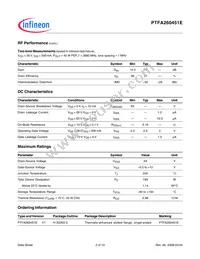 PTFA260451E V1 Datasheet Page 2