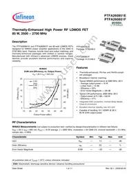 PTFA260851F V1 R250 Datasheet Cover