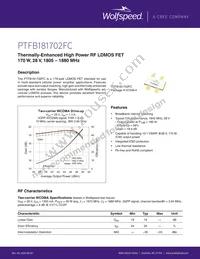 PTFB181702FC-V1-R0 Datasheet Cover