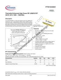 PTFB193408SVV1XWSA1 Datasheet Cover