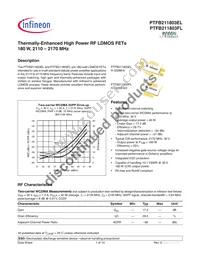 PTFB211803FLV2R0XTMA1 Datasheet Cover