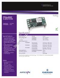 PTH12050YAZT Datasheet Cover