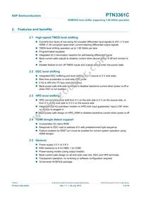 PTN3361CBSMP Datasheet Page 3