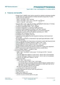 PTN36502AHQX Datasheet Page 2