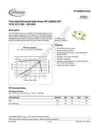 PTVA030121EAV1XWSA1 Datasheet Cover