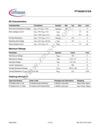 PTVA030121EAV1XWSA1 Datasheet Page 2