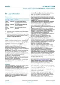 PTVS10VZ1USKYL Datasheet Page 12