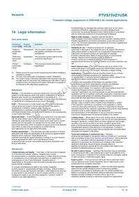 PTVS15VZ1USKYL Datasheet Page 12