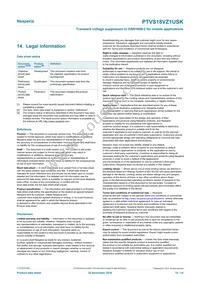 PTVS18VZ1USKYL Datasheet Page 12