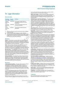 PTVS20VU1UPAZ Datasheet Page 13