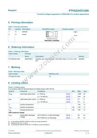 PTVS22VZ1USKYL Datasheet Page 2