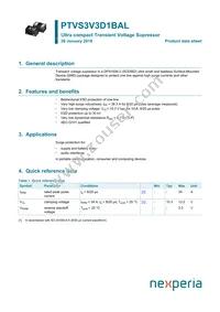 PTVS3V3D1BALYL Datasheet Cover