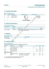 PTVS3V3D1BALYL Datasheet Page 2