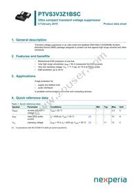 PTVS3V3Z1BSCYL Datasheet Cover