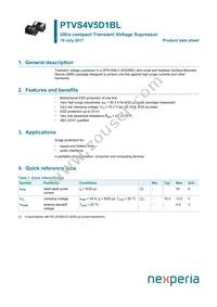 PTVS4V5D1BLYL Datasheet Cover