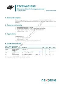 PTVS5V0Z1BSCYL Datasheet Cover