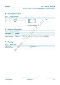 PTVS5V0Z1USKNYL Datasheet Page 2