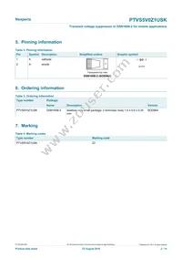 PTVS5V0Z1USKYL Datasheet Page 2