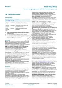 PTVS7V5Z1USKYL Datasheet Page 12