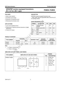 PUMD6/ZLX Datasheet Page 3