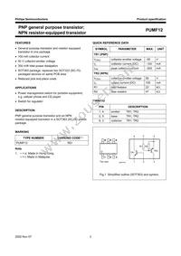 PUMF12 Datasheet Page 2