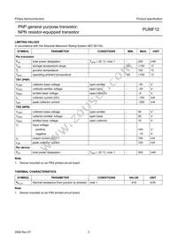 PUMF12 Datasheet Page 3