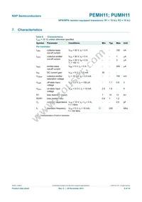 PUMH11F Datasheet Page 7