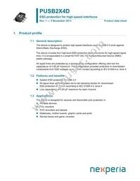 PUSB2X4DH Datasheet Cover