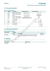 PUSB3AB4Z Datasheet Page 2