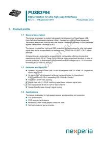 PUSB3F96X Datasheet Cover