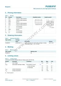 PUSB3F97X Datasheet Page 2