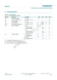 PUSB3F97X Datasheet Page 3