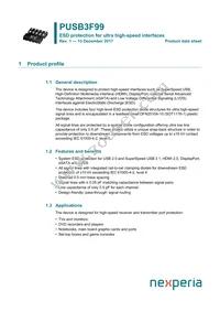 PUSB3F99X Datasheet Cover