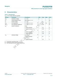 PUSB3F99X Datasheet Page 3